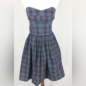 Jack Wills plaid dress, size 6, NWT